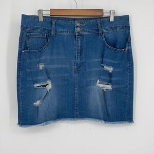 c'est toi denim skirt 